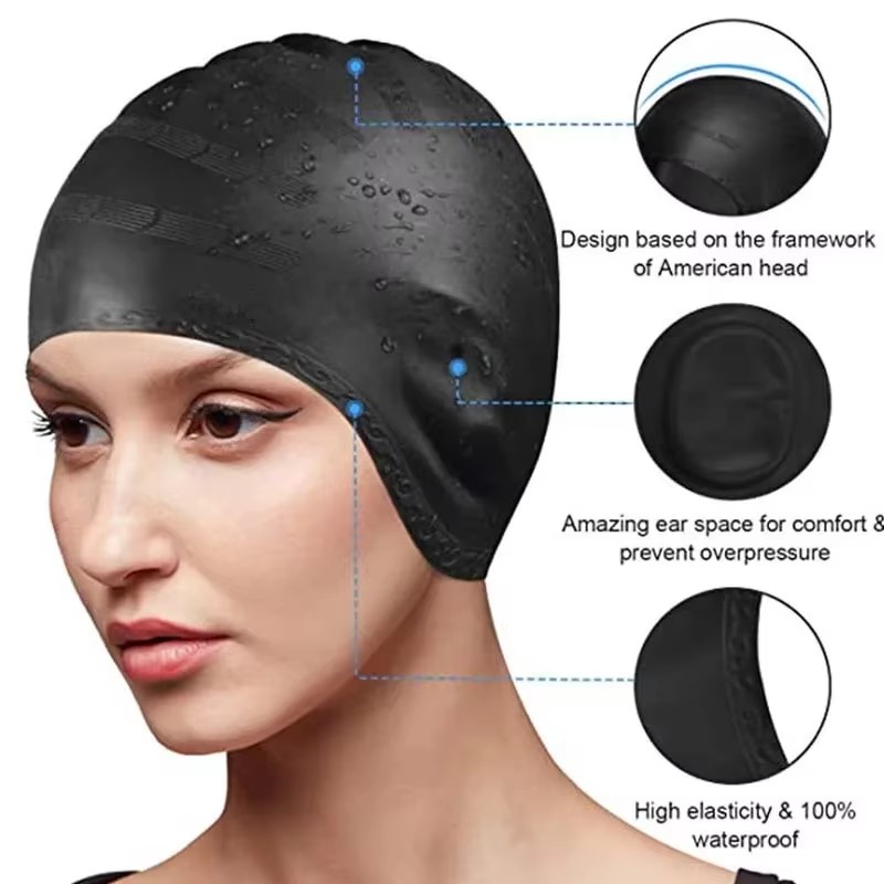 Aquatic Sports Cap - Unisex Waterproof Swimming Cap High Elasticity