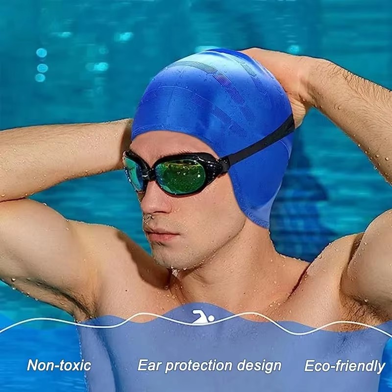 Unisex Waterproof Swimming Cap - đánh giá và giá Aquatic Sports Cap